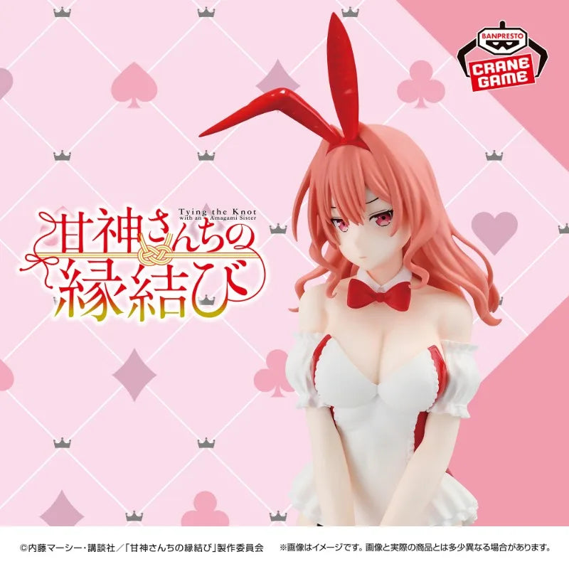Original Bandai BANPRESTO Tying The Knot with An Amagami Sister Yae Figure Bunny Ver Anime Character Models Toys Gifts