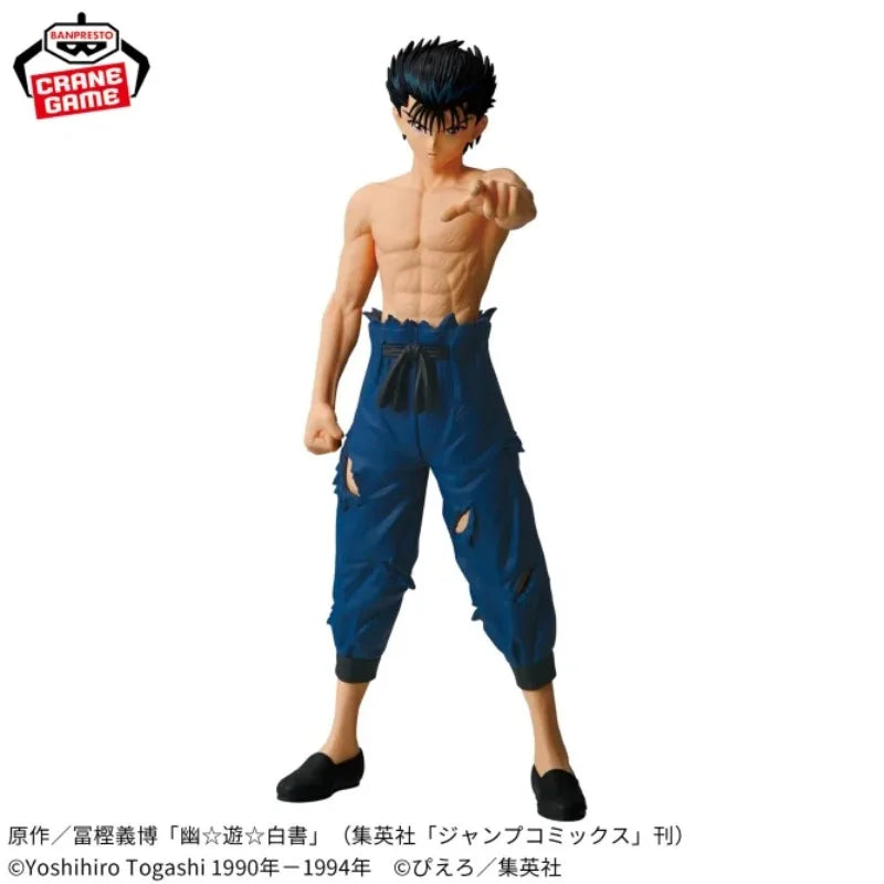 In Stock Original BANDAI BANPRESTO YuYu Hakusho Yuusuke Urameshi  Anime Character Model Collection Desktop Decoration Toys Gifts