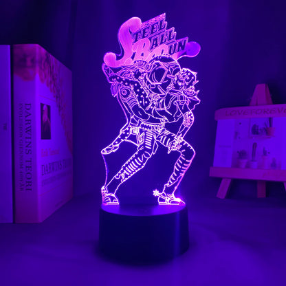 ההרפתקה המוזרה של ג'וג'ו: מנורת תלת-ממד LED הול הורס