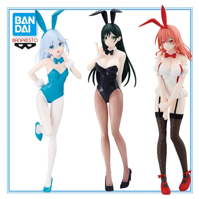 Original Bandai BANPRESTO Tying The Knot with An Amagami Sister Yae Figure Bunny Ver Anime Character Models Toys Gifts