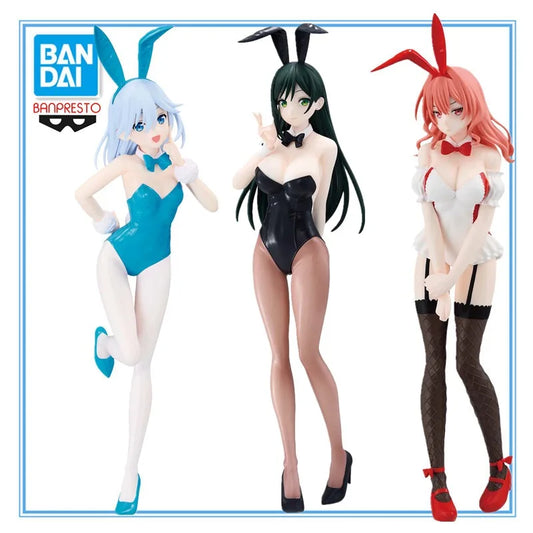 Original Bandai BANPRESTO Tying The Knot with An Amagami Sister Yae Figure Bunny Ver Anime Character Models Toys Gifts