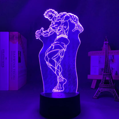 באקי הלוחם: מנורת תלת-ממד LED באקי האנמה
