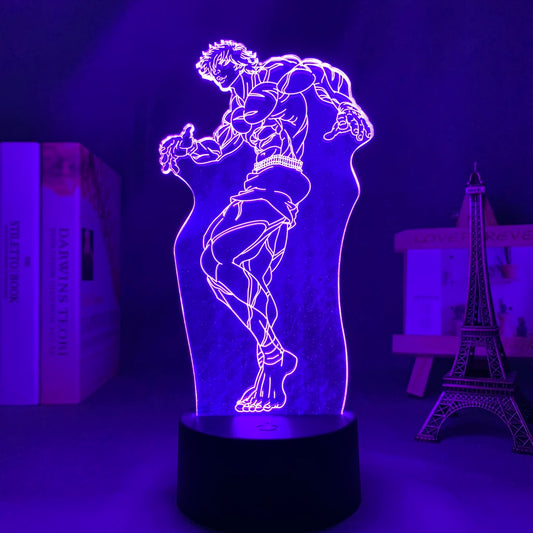 באקי הלוחם: מנורת תלת-ממד LED באקי האנמה