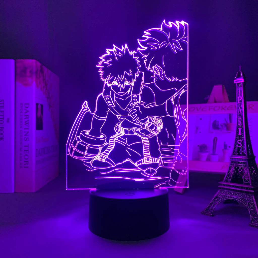אקדמיית הגיבורים שלי: מנורת תלת-ממד LED דקו ובאקוגו