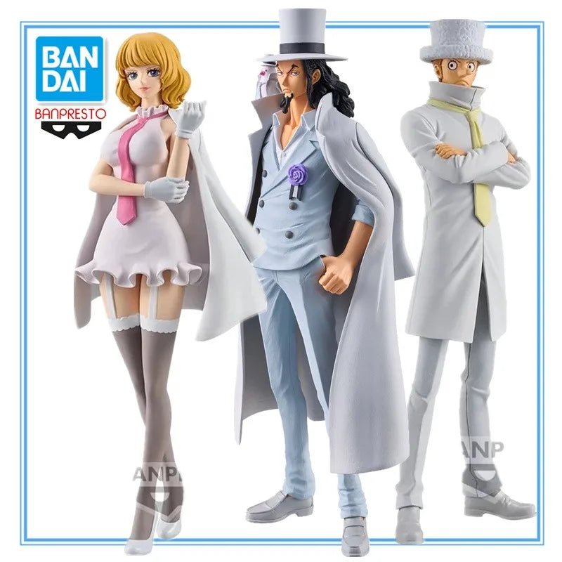 וואן פיס: סוכני CP0 (לוצ'י, סטוסי, קאקו) - Bandai Banpresto