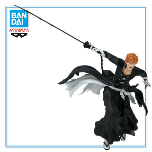Bandai Banpresto Anime Bleach Solid And Souls Kurosaki Ichigo Fullbringer 17cm Pvc Action Figure Model Statue Collection Toys