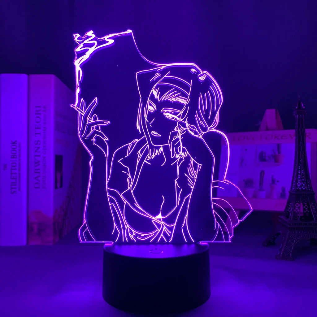 קאובוי ביבופ: מנורת תלת-ממד LED פיי ולנטיין